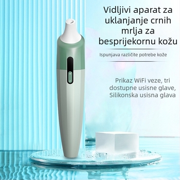 Električni vizualno vođeni alat za uklanjanje crnih glava i čišćenje pora s kamerom, model ZM2022, 2 brzine, kontrola ulja, kućište ABS+PC+silika gel