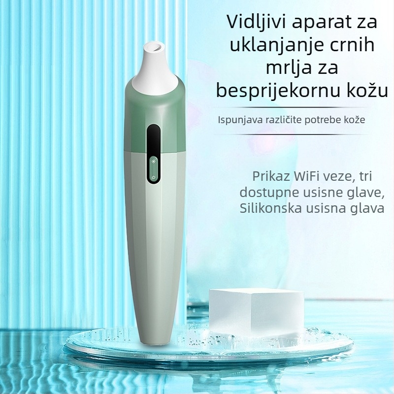 Električni vizualno vođeni alat za uklanjanje crnih glava i čišćenje pora s kamerom, model ZM2022, 2 brzine, kontrola ulja, kućište ABS+PC+silika gel