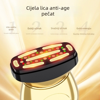 Uređaj za njegu vrata: kolagenosko zatezanje lica, ultrazvučno podizanje, anti-age i sužavanje kontura lica; čišćenje, masaža, posvjetljivanje i LED terapija; ugrađena baterija 1200-2000 mAh; prijenosno ručno uređaj