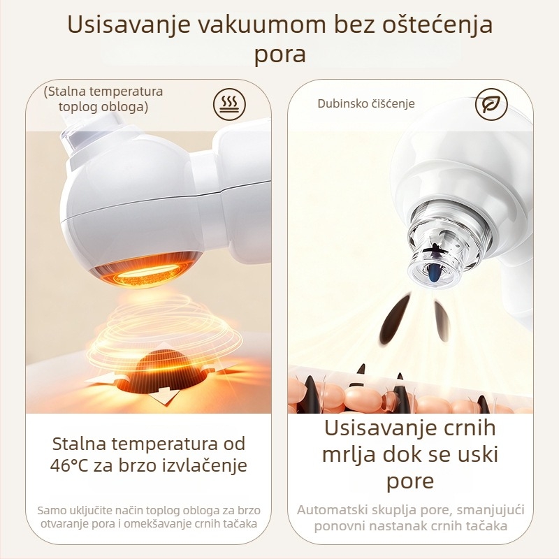Chigo X20 vakuumski uređaj za čišćenje pora i usisavanje crnih čepova, s toplim kompresom za otvaranje pora, 4. stupanj
