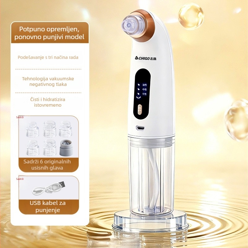 Chigo X20 vakuumski uređaj za čišćenje pora i usisavanje crnih čepova, s toplim kompresom za otvaranje pora, 4. stupanj