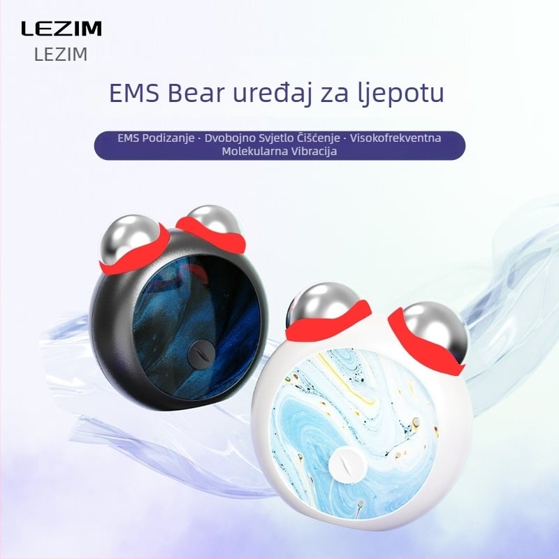 EMS mikrostrujni masažer za lice s dvostrukim valjkom za podizanje i učvršćivanje, prijenosni uređaj za pomlađivanje kože, ugrađena baterija 300–500 mAh, IPX3