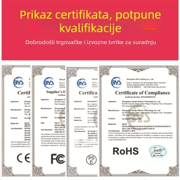 Zidni pročišćivač zraka s generatorom negativnih iona, uklanjanje mirisa, PM2.5, dezinfekcija i sterilizacija, dodirni pametni zaslon