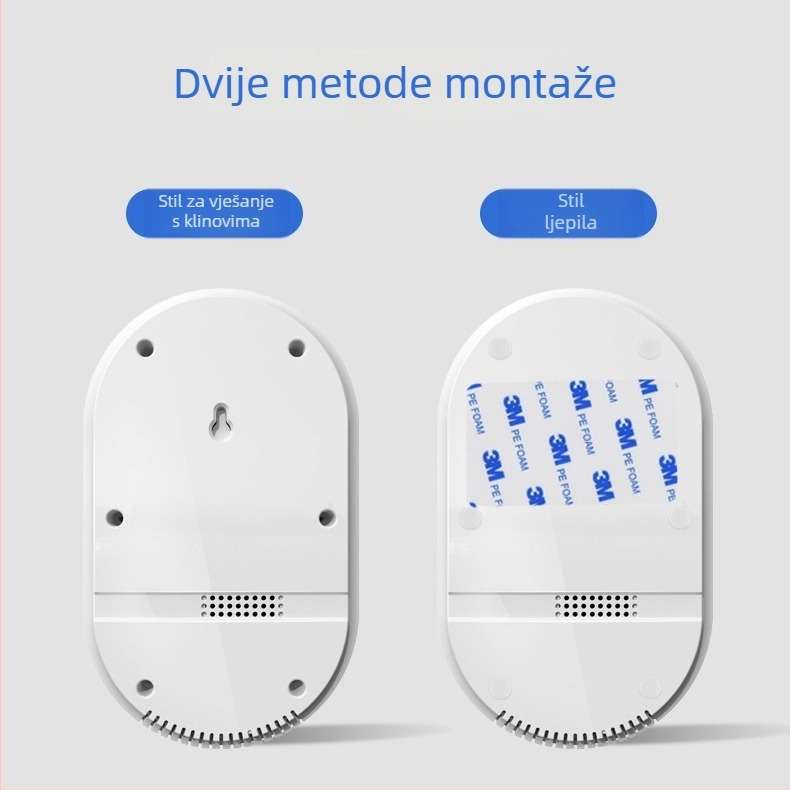 Zidni pročišćivač zraka s generatorom negativnih iona, uklanjanje mirisa, PM2.5, dezinfekcija i sterilizacija, dodirni pametni zaslon