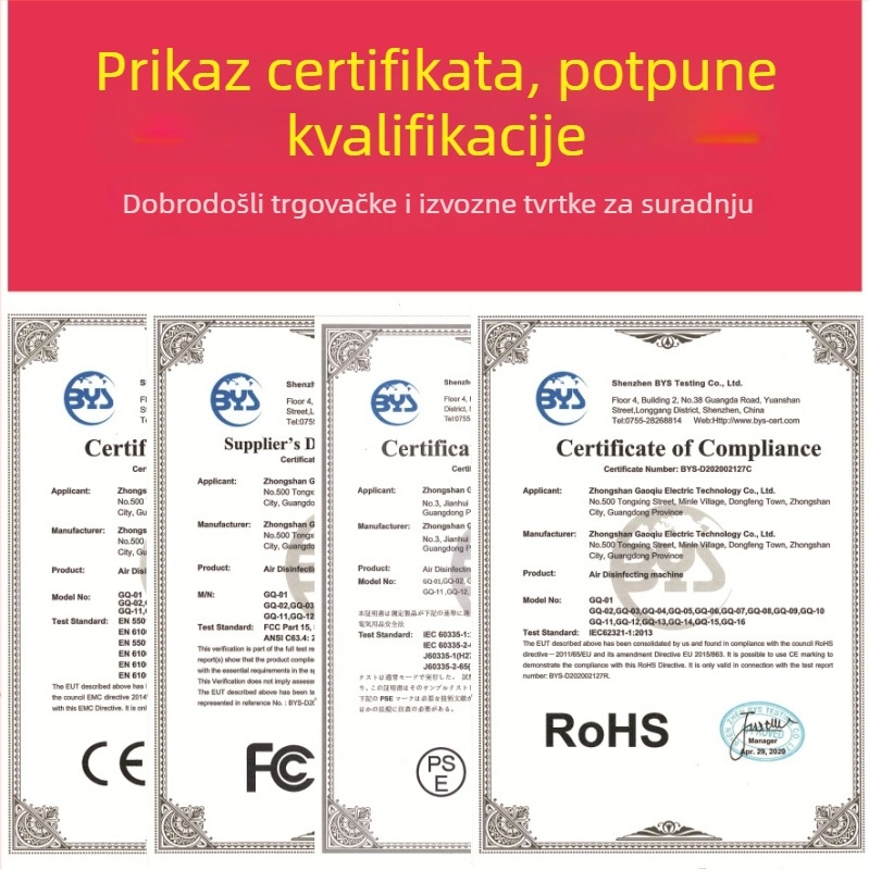 Zidni pročišćivač zraka s generatorom negativnih iona, uklanjanje mirisa, PM2.5, dezinfekcija i sterilizacija, dodirni pametni zaslon