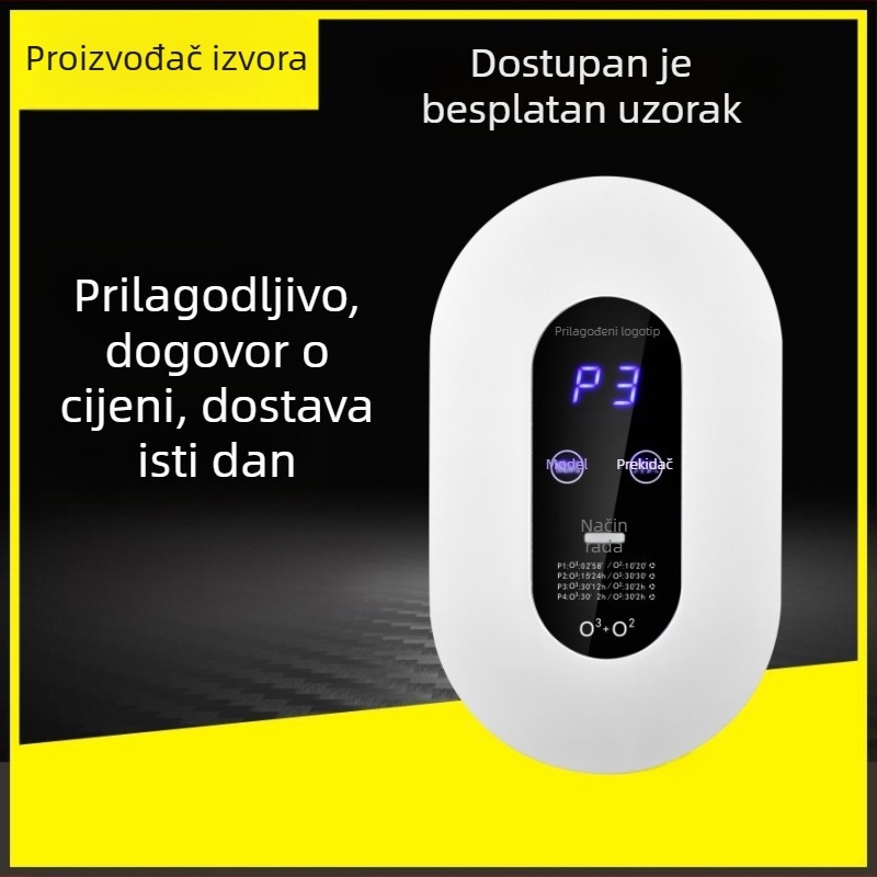 Zidni pročišćivač zraka s generatorom negativnih iona, uklanjanje mirisa, PM2.5, dezinfekcija i sterilizacija, dodirni pametni zaslon