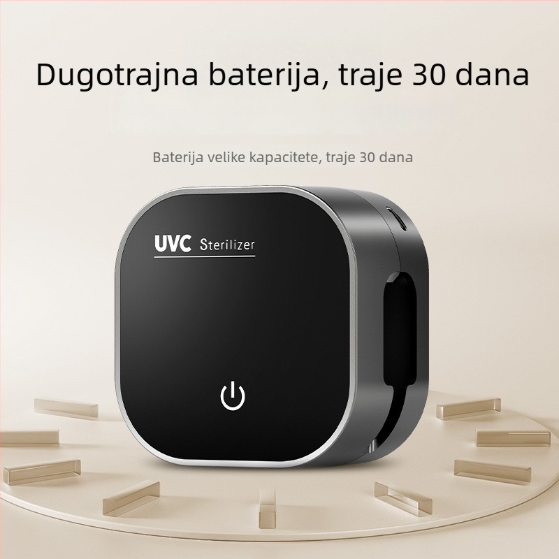 Dvojni držač za četkice za zube s UV-C sterilizacijom i sušenjem, prenosni USB sterilizator