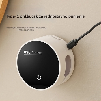 Kompaktni inteligentni sterilizator četkica za zube, USB napajanje, dodirno upravljanje, UV sterilizacija, ciklus 10–60 minuta, model RA-983