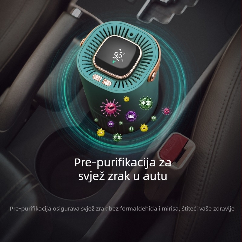 Stolni pročišćivač zraka s negativnim ionima – USB napajanje, model A8, protok zraka 51–150 m³/h, pokriće 11–20 m², tih rad ≤36 dB