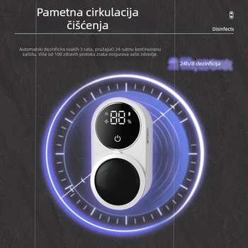 Sterilizator četkice za zube UV dezinfekcija, USB napajanje, dodirni upravljač, 60 °C, 100 s, Model 001