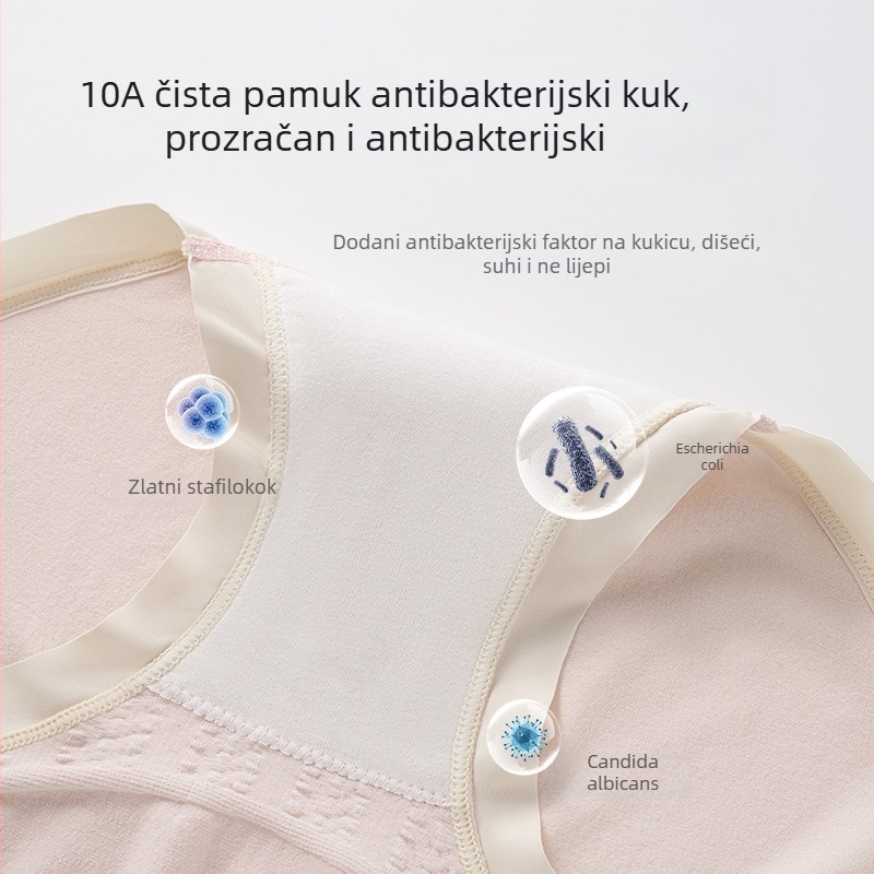 Trudničko donje rublje - visokog struka, bezšivno, prozračno najlonsko tkanina s pamukom podstavom u području prepona
