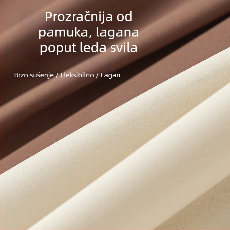 Ženske boxerice shapewear s visokim struka, bezšivne, antibakterijske, prozračne; podizanje stražnjice i kontrola trbuha; glavna tkanina Nylon/Ice Silk; podstava u području prepona: viscose.