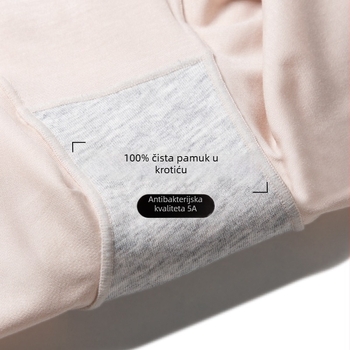 Trudničko donje rublje, modalno-bavlna smjesa (80-90% modal), 100% pamuk uložak, antibakterijsko, podrška trbuhu