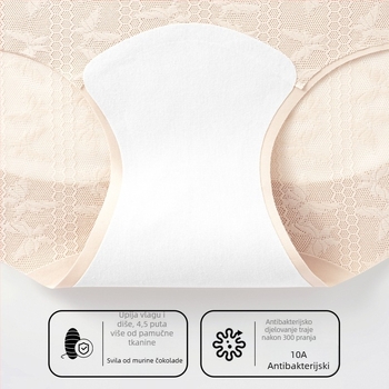 Ženske bezšivne gaćice visokog pojasa za oblikovanje, prozračne, antibakterijske, podizanje stražnjice, Jacquard čipka