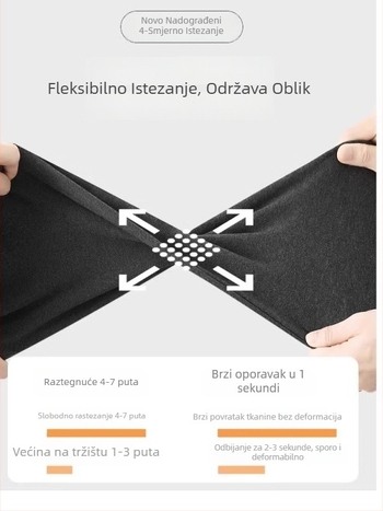 Hlače za trudnice od pamuka za jesen-zimu s flisom iznutra, uski kroj za niski rast