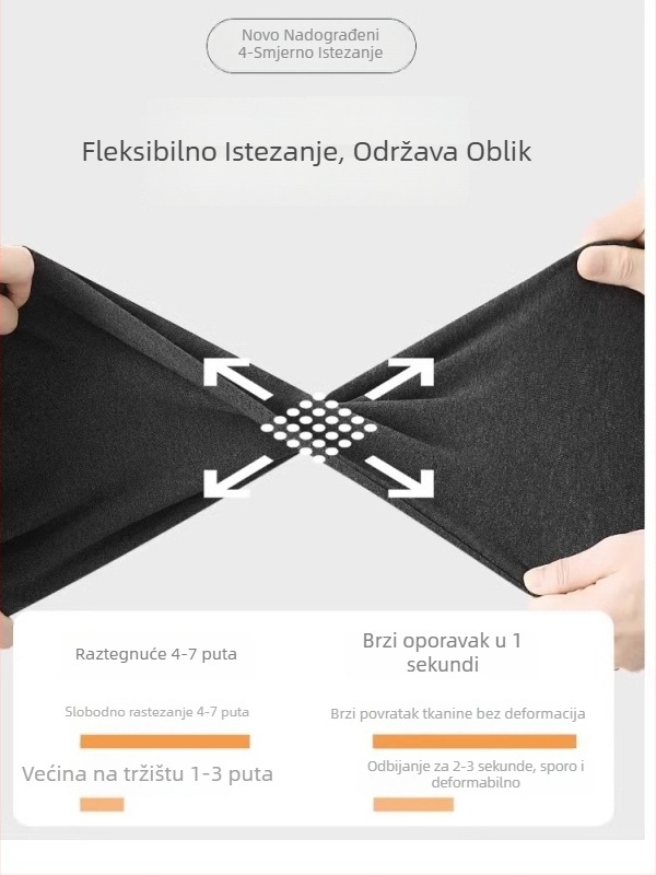 Hlače za trudnice od pamuka za jesen-zimu s flisom iznutra, uski kroj za niski rast
