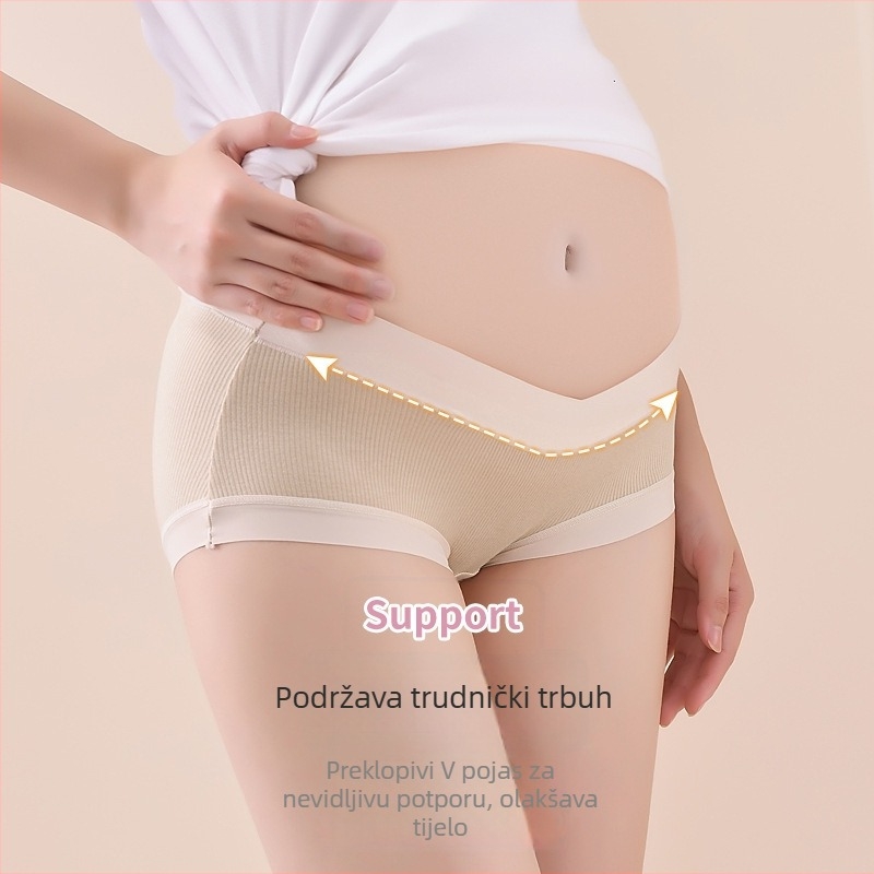 Trudničke gaćice od modalnog materijala, srednje visoki struk, pamuk podstava u preponi, podržavaju stomak, prozračné, brzo se suše