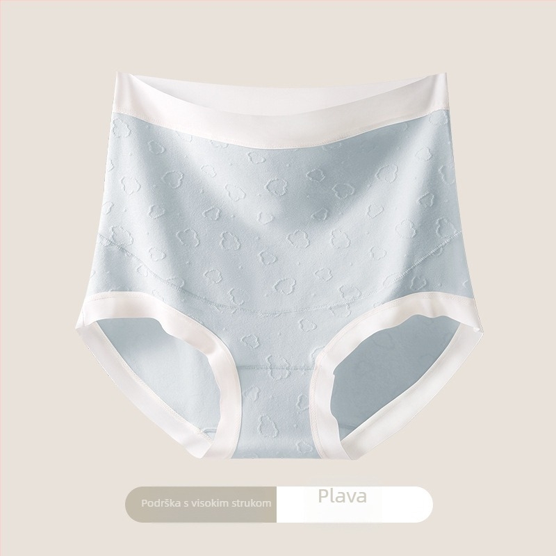 Trudničko donje rublje od pamuka jacquard, visok pojas, podrška za trbuh, 100% pamuk u preponama, za sve sezone