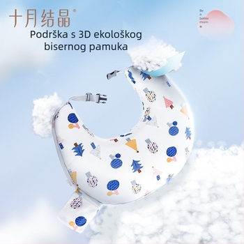 October Crystal multifunkcionalna dojiljna jastučnica – podrška za dojenje, zaštita struka, pamučna tkanina