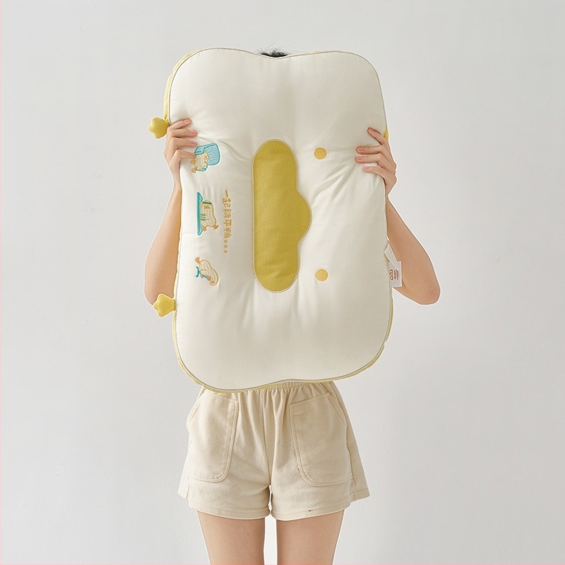 Pravougaoni jastuk s kompozitnim jastučnim jezgrom od mulberry svile za potporu vratne kralježnice, pogodna za djecu i odrasle, za jednu osobu, modalni navlaka, punjenje od poliesternih vlakana (>95%)