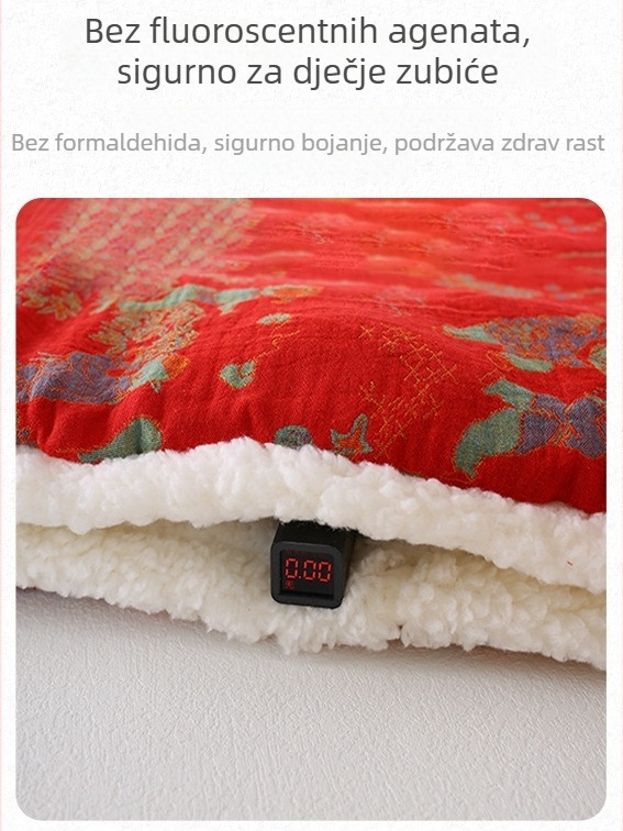 Dječja deka za novorođenčad – Dvostruka gaze, Pamuk, Poliester podstava, Razina sigurnosti A, 0–1 godina, Proljeće–Jesen–Zima