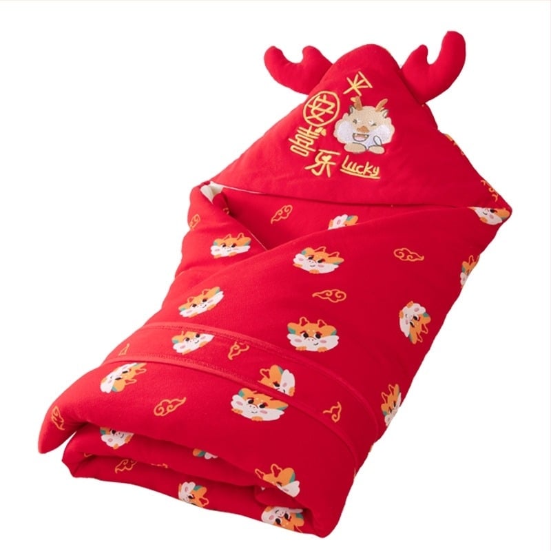 Hugging swaddle za novorođenčad, četiri godišnja doba, 100% pamuk, punjenje poliester vlakna, uzorak životinja/crtani, sigurnost klasa A
