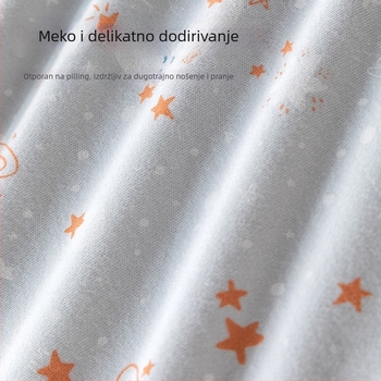 Dječja zavezna deka od čiste pamuka, karikatura uzorak, sigurnosna razina A, za bebe i malu djecu (1–3 godine), pogodna za proljeće, jesen i zimu