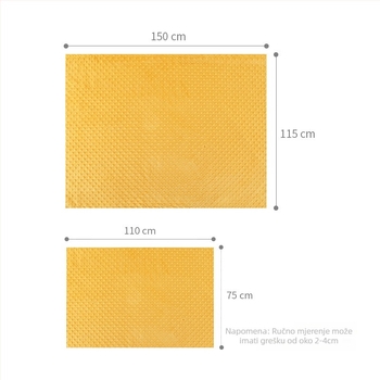 Deka za grljenje beba: 95% čisti pamuk, punilo od kemijskih vlakana, za bebe 1–3 godine, 425 g, za ljeto, proljeće, jesen i zimu