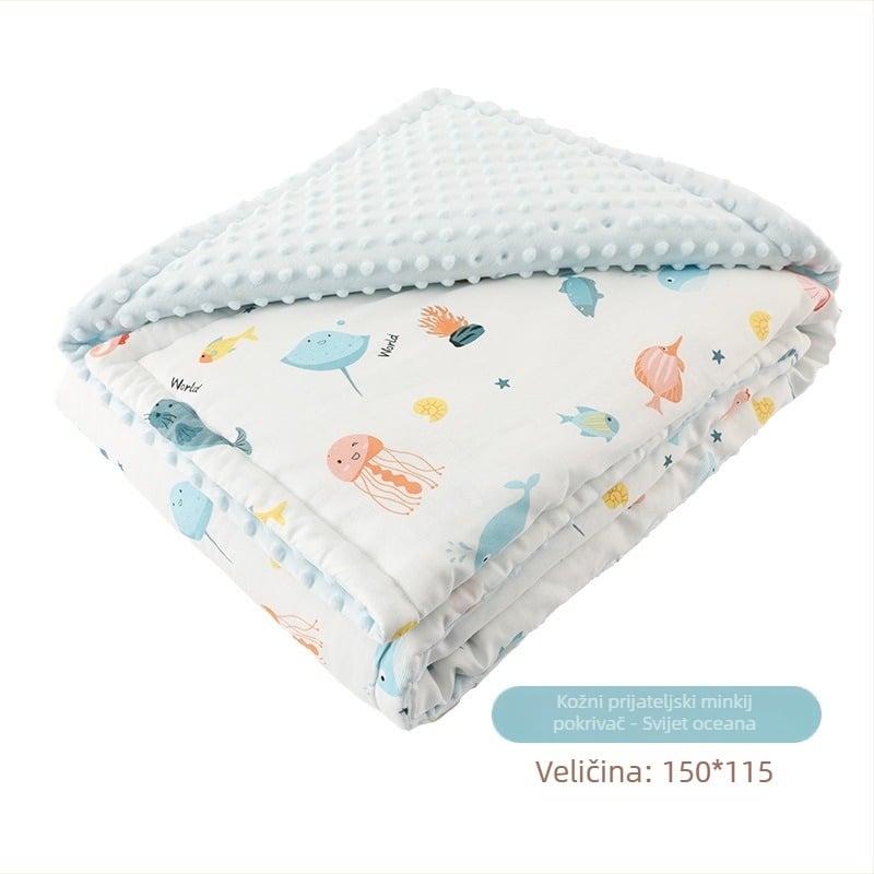 Deka za grljenje beba: 95% čisti pamuk, punilo od kemijskih vlakana, za bebe 1–3 godine, 425 g, za ljeto, proljeće, jesen i zimu