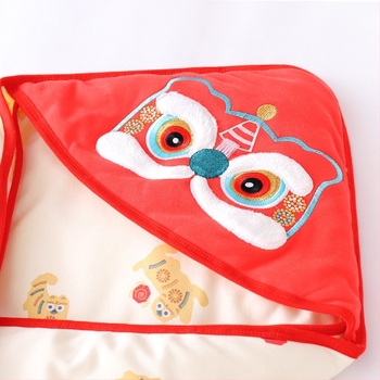 Dječja zavinjava za bebe - Svesezonska, 100% pamuk, punjenje poliesterom, uzorak životinja/crtani likovi, pogodna za novorođenčad