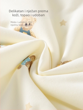 Bejbi deka od čiste pamuka s životinjskim uzorkom, punjenje poliester-pamuk, za novorođenčad do 1 godine, četiri sezone uporabe