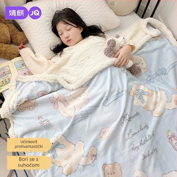 Dječja deka – mješavina materijala, 500–800 g, za djecu 1–6 godina, jesen/zima, crtani stil, prilagodljiva