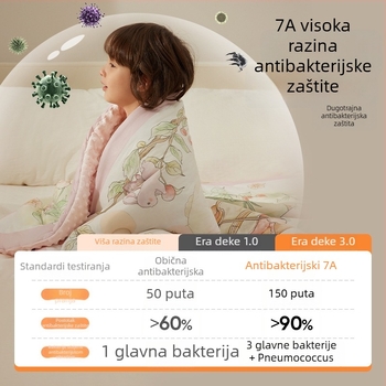 Dječji ćebe s poliester punjenjem, pleteni pamuk materijal, težine 0,55–1,0 kg, za proljeće i jesen, pogodno za djecu od 1 do 2 godine