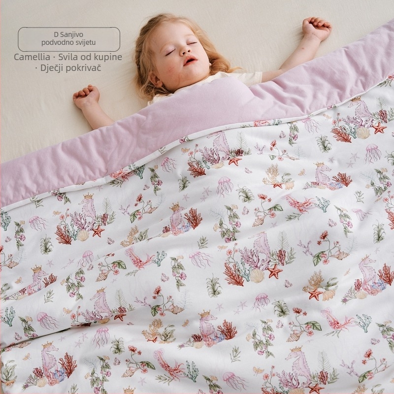 Pamučna dječja quilt‑deka za bacanje, Klasa A, za dojenčad i djecu 1–3 godine, uzorci: životinje, crtani likovi, avatar, lansirano ljeto 2025