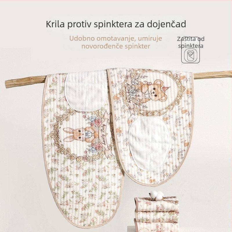 Strong baby pamučni wrap za novorođenče, pogodno za proljeće, jesen i zimu, dob 0-12 mjeseci