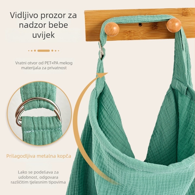 Šal za dojenje – višefunkcionalno pokrivalo za dojenje, tkanina od pređe, za bebe i djecu