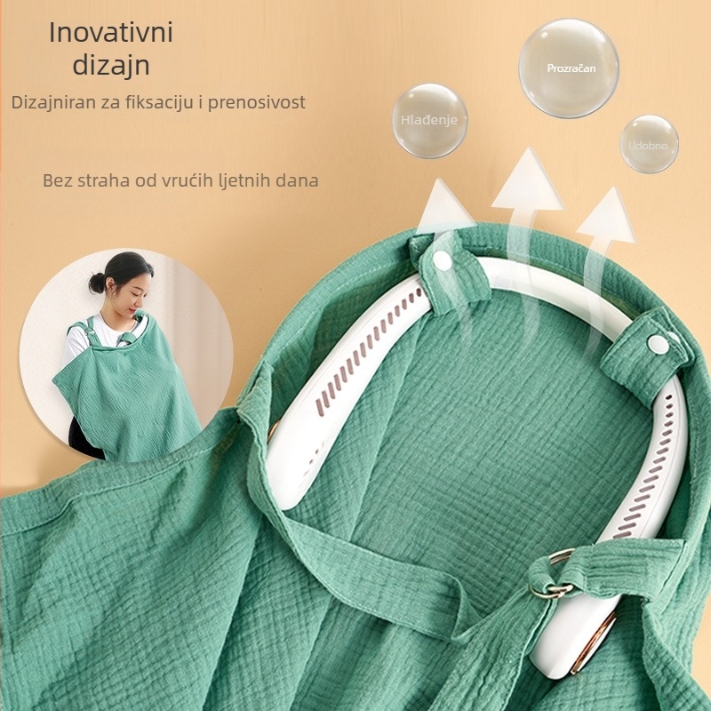 Šal za dojenje – višefunkcionalno pokrivalo za dojenje, tkanina od pređe, za bebe i djecu