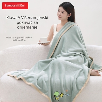 Flanel deka s logotipom, 300–500 g, pogodna za sve sezone, za djecu od 6 do 12 godina