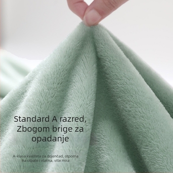 Flanel deka s logotipom, 300–500 g, pogodna za sve sezone, za djecu od 6 do 12 godina