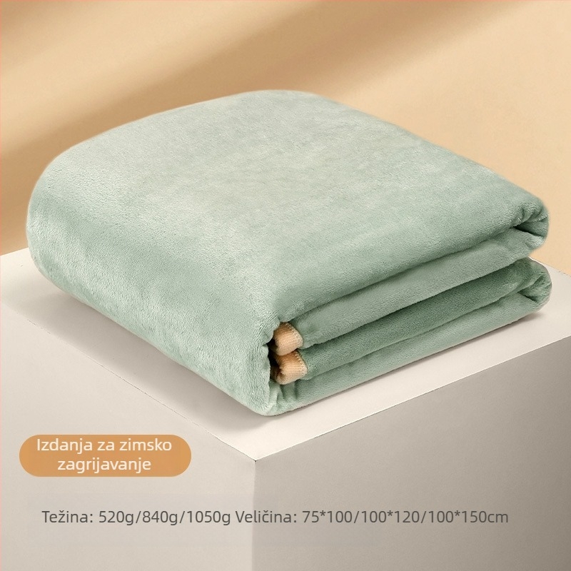 Flanel deka s logotipom, 300–500 g, pogodna za sve sezone, za djecu od 6 do 12 godina