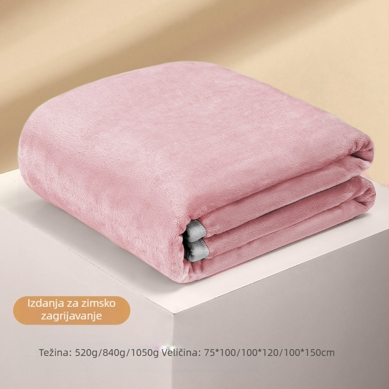 Flanel deka s logotipom, 300–500 g, pogodna za sve sezone, za djecu od 6 do 12 godina