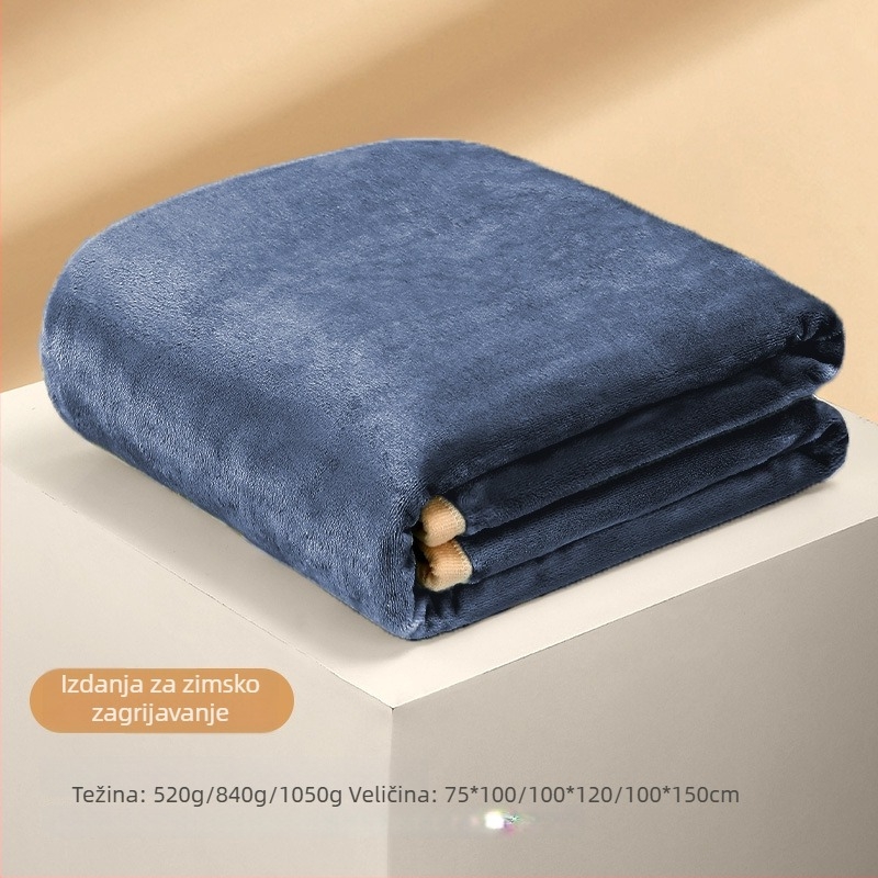 Flanel deka s logotipom, 300–500 g, pogodna za sve sezone, za djecu od 6 do 12 godina