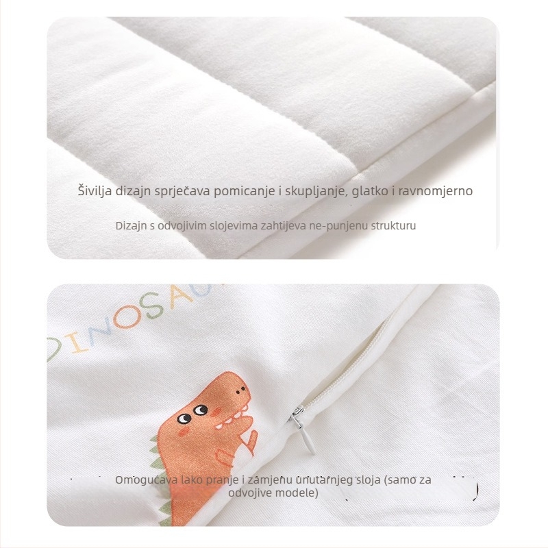 Dječji pled za novorođenče, sve sezone, debeli pled za jesen i zimu, tkanina 95% pamuk, punilo poliester-pamuk, uzorak životinja, za dob 0–12 mjeseci