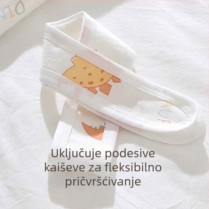 Dječji pled za novorođenče, sve sezone, debeli pled za jesen i zimu, tkanina 95% pamuk, punilo poliester-pamuk, uzorak životinja, za dob 0–12 mjeseci