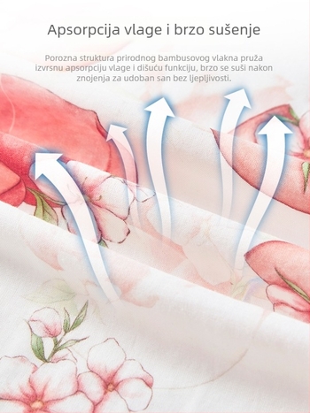 Dječja swaddle deka od bambusovih vlakana - cartoon uzorak, ljeto, za dojenčad i malu djecu