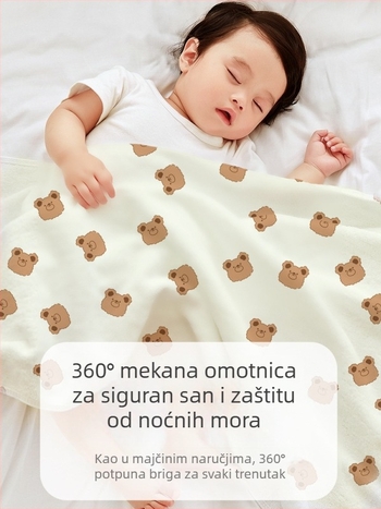 Banjwell Dekica za novorođenčad — 100% pamuk, lagana, za sve sezone, za bebe i malu djecu