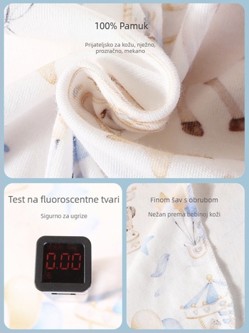 Banjwell Dekica za novorođenčad — 100% pamuk, lagana, za sve sezone, za bebe i malu djecu