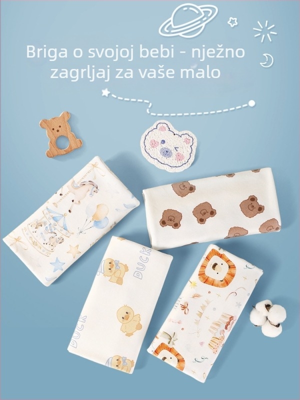Banjwell Dekica za novorođenčad — 100% pamuk, lagana, za sve sezone, za bebe i malu djecu