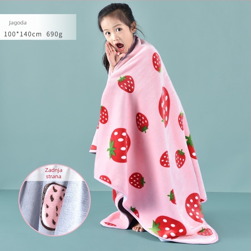 Drizzle flanelna deka za djecu – crtani stil, uzrast 3-6 godina, 500-800 g, za sve sezone