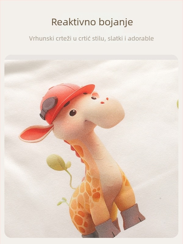 Dječja deka, 100% pamuk, za sve sezone, za novorođenčad, uzorak životinja/crtići (100% pamuk; za sve sezone; novorođenčad; životinje/crtići)